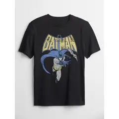 GAP - Polera Niño Grafica DC Manga Corta Negro