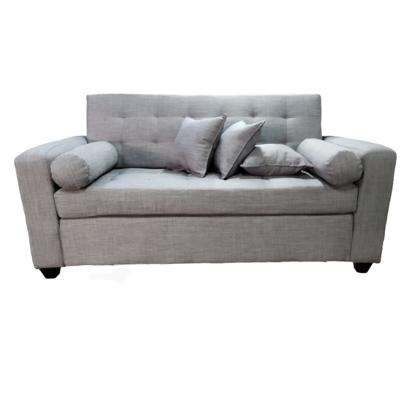 MUEBLERIA LATINA - SOFA LINO 3 CUERPOS LATINA GRIS CLARO