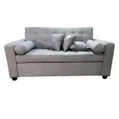 MUEBLERIA LATINA - SOFA LINO 3 CUERPOS LATINA GRIS CLARO