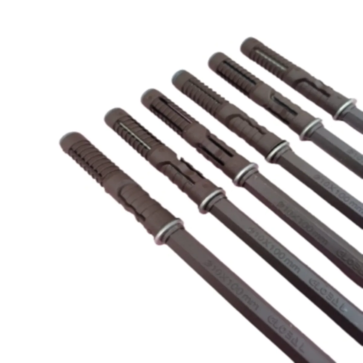 GENERICO - Pack 6 Soportes Ocultos 100 × 10 mm para Estantes Flotantes – Anclajes Invisibles Metálicos