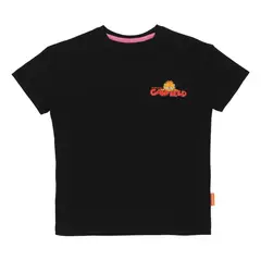 GARFIELD - POLERA MANGA CORTA NEGRO