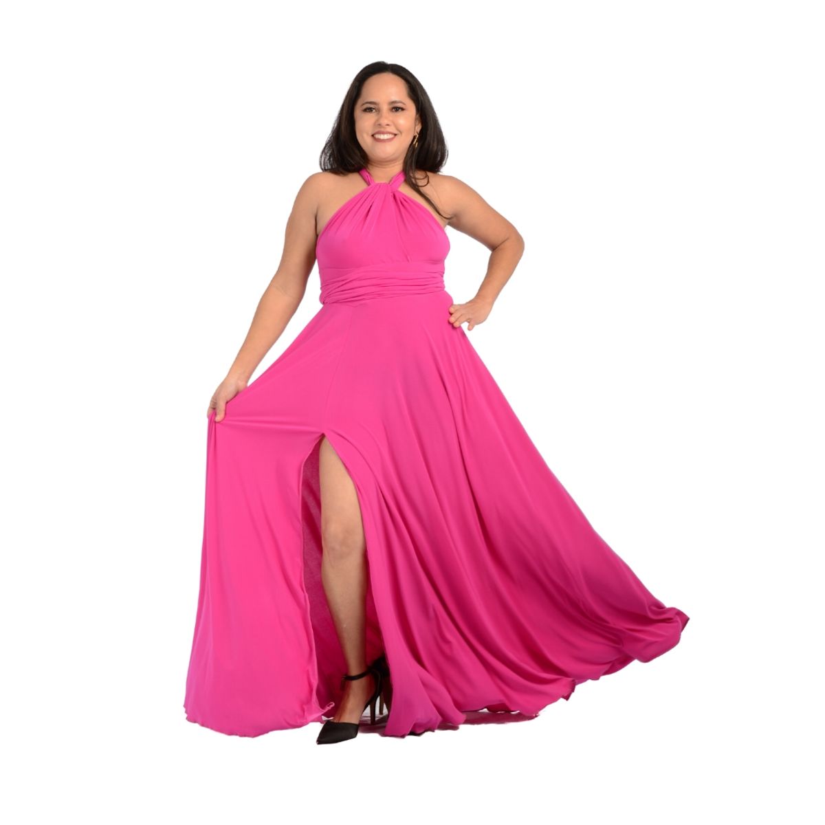 GENERICO - VESTIDO MULTIFORMA MULTIUSO IDEAL PARA FIESTA BODA DAMA DE HONOR