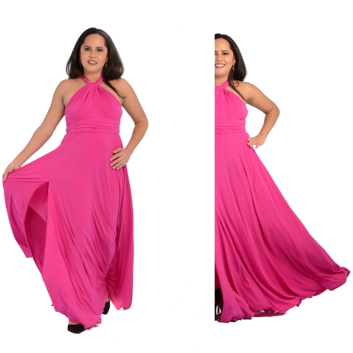 GENERICO - VESTIDO MULTIFORMA MULTIUSO IDEAL PARA FIESTA BODA DAMA DE HONOR