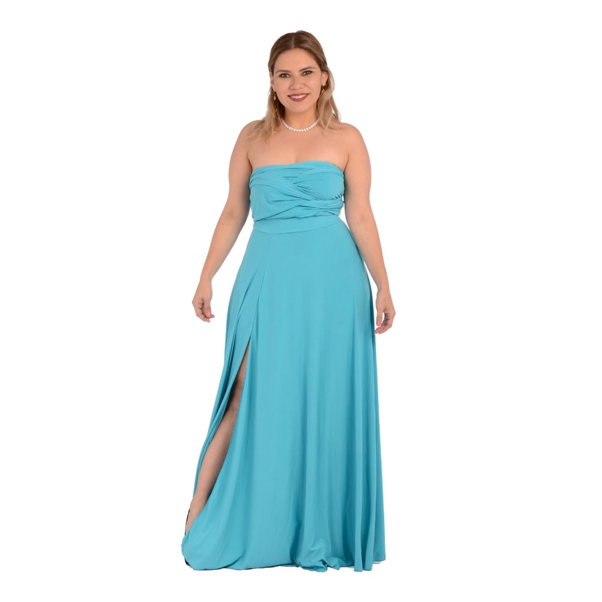 GENERICO - VESTIDO MULTIFORMA MULTIUSO IDEAL PARA FIESTA BODA DAMA DE HONOR