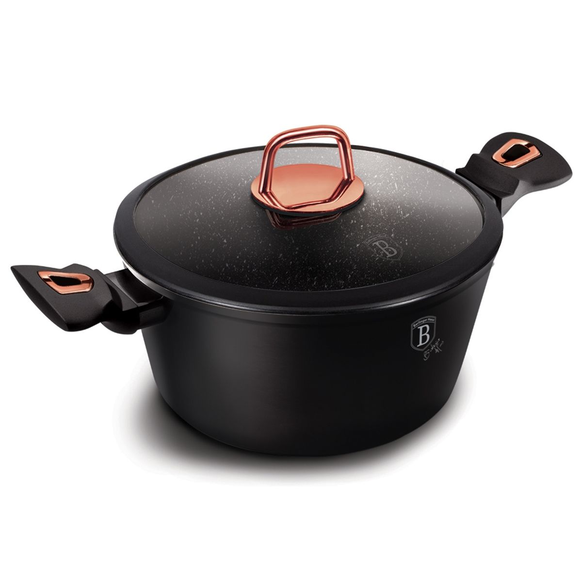 BERLINGER HAUS - Olla Caserola 24 cm 4,1 Litros revestimiento en marmol