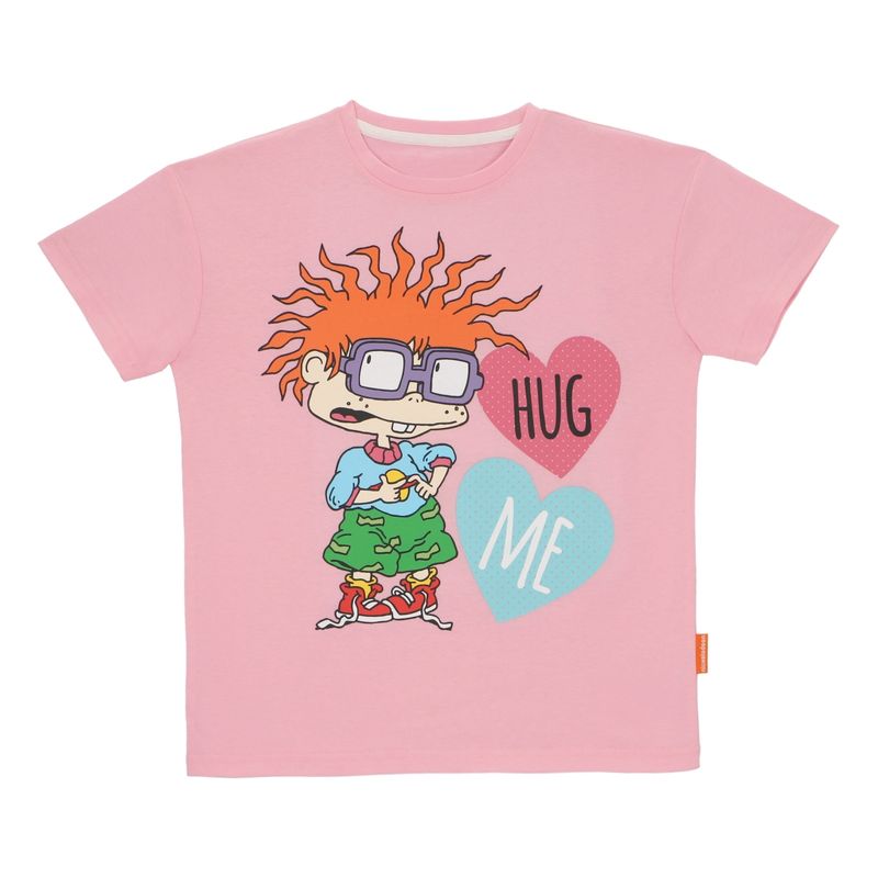 NICKELODEON - Polera Manga Corta Teens RUGRATS Rosado