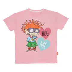 NICKELODEON - Polera Manga Corta Teens RUGRATS Rosado