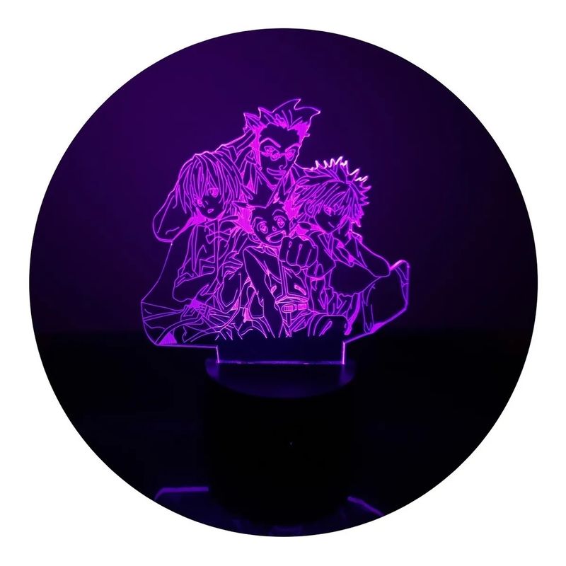 3DILUTION - Lámpara 3d Gon Y Sus Amigos Hunter X Base Negra