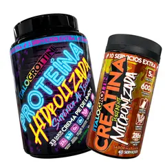 ITALO GROTTINI - PROTEINA HIDROLIZADA PIE DE LIMÓN 2,3 LB + CREATINA 40 SV NARANJA