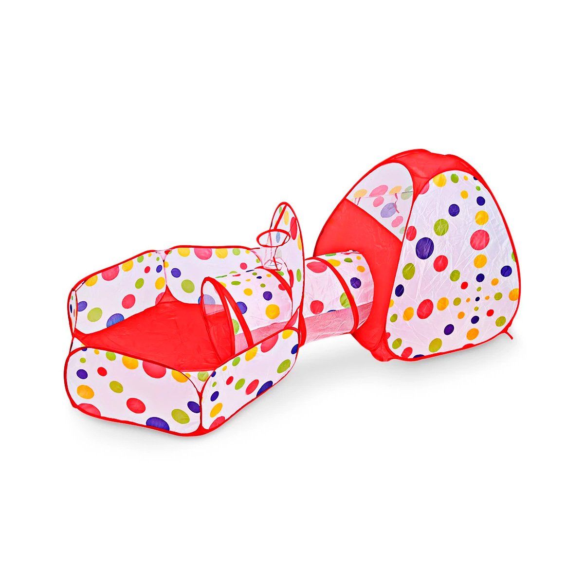 GENERICO - Carpa Tunel Plegable para Niños Rojo