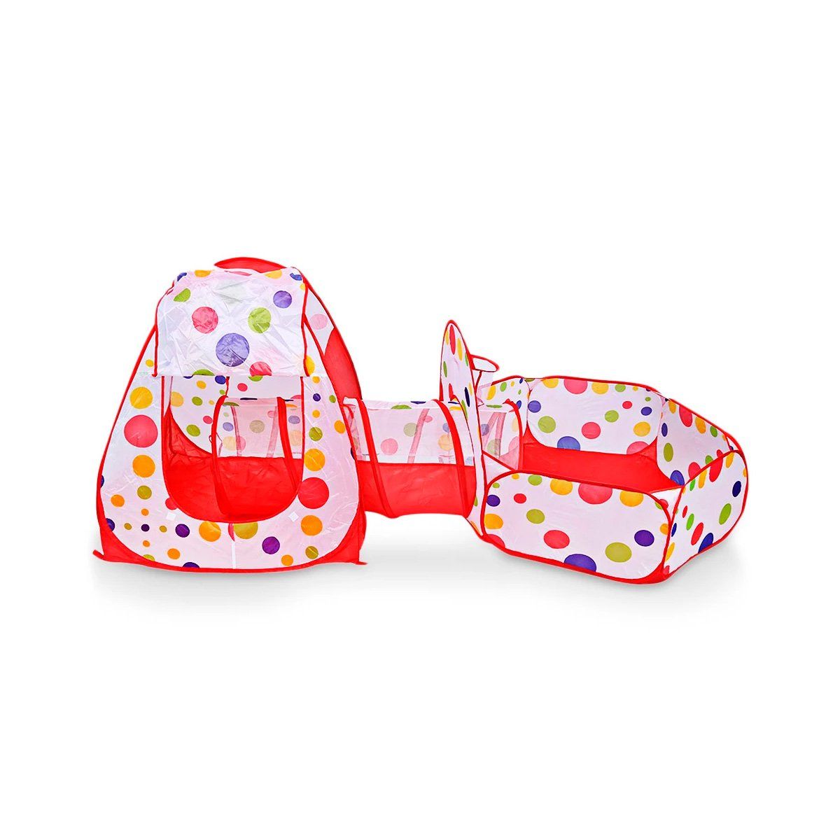 GENERICO - Carpa Tunel Plegable para Niños Rojo