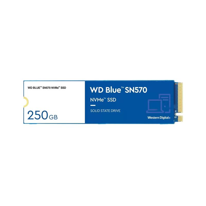WESTERN DIGITAL - Disco Solido SSD Interno WDBlue SN570 250GB M.2 2280 PCIe3.0