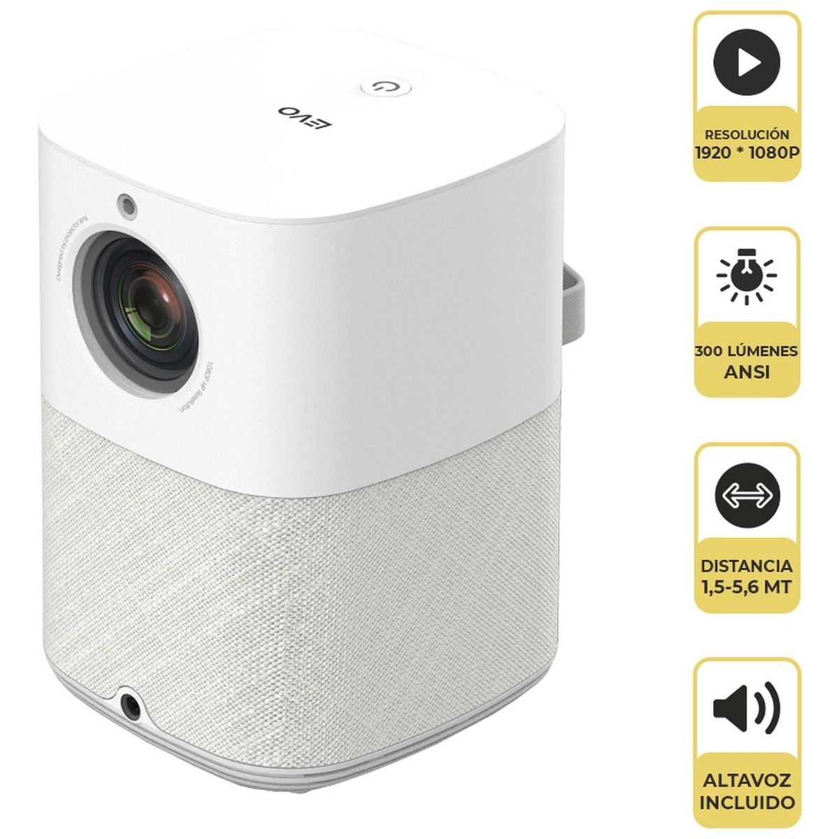 LEVO - Proyector LED Portátil Infinity SMART Full HD Levo