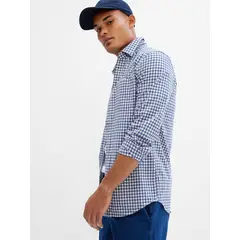 GAP - Camisa Poplin Celeste