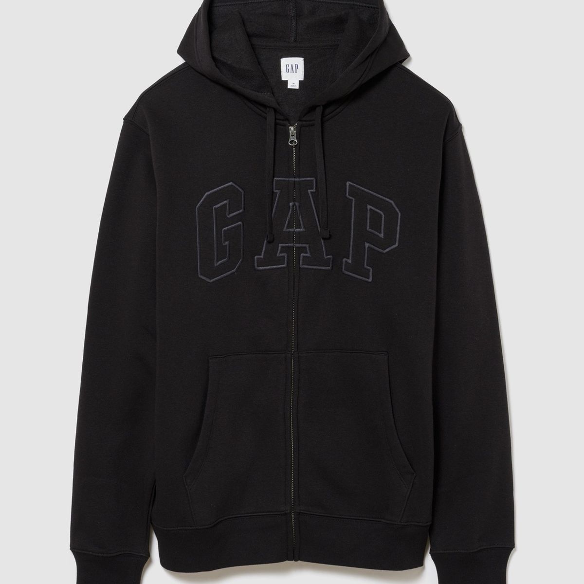 GAP - Poleron Logo Con Cierre Negro GAP