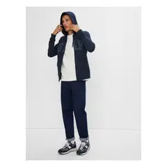GAP - Poleron Logo Con Cierre Azul