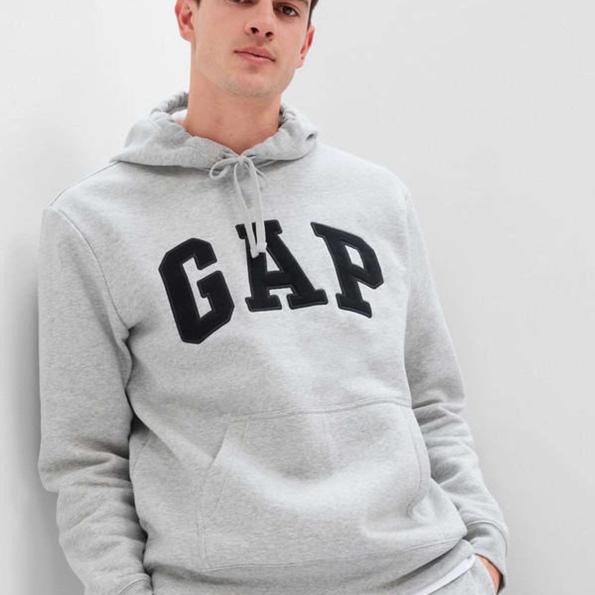 GAP - Poleron Logo Sin Cierre Gris GAP