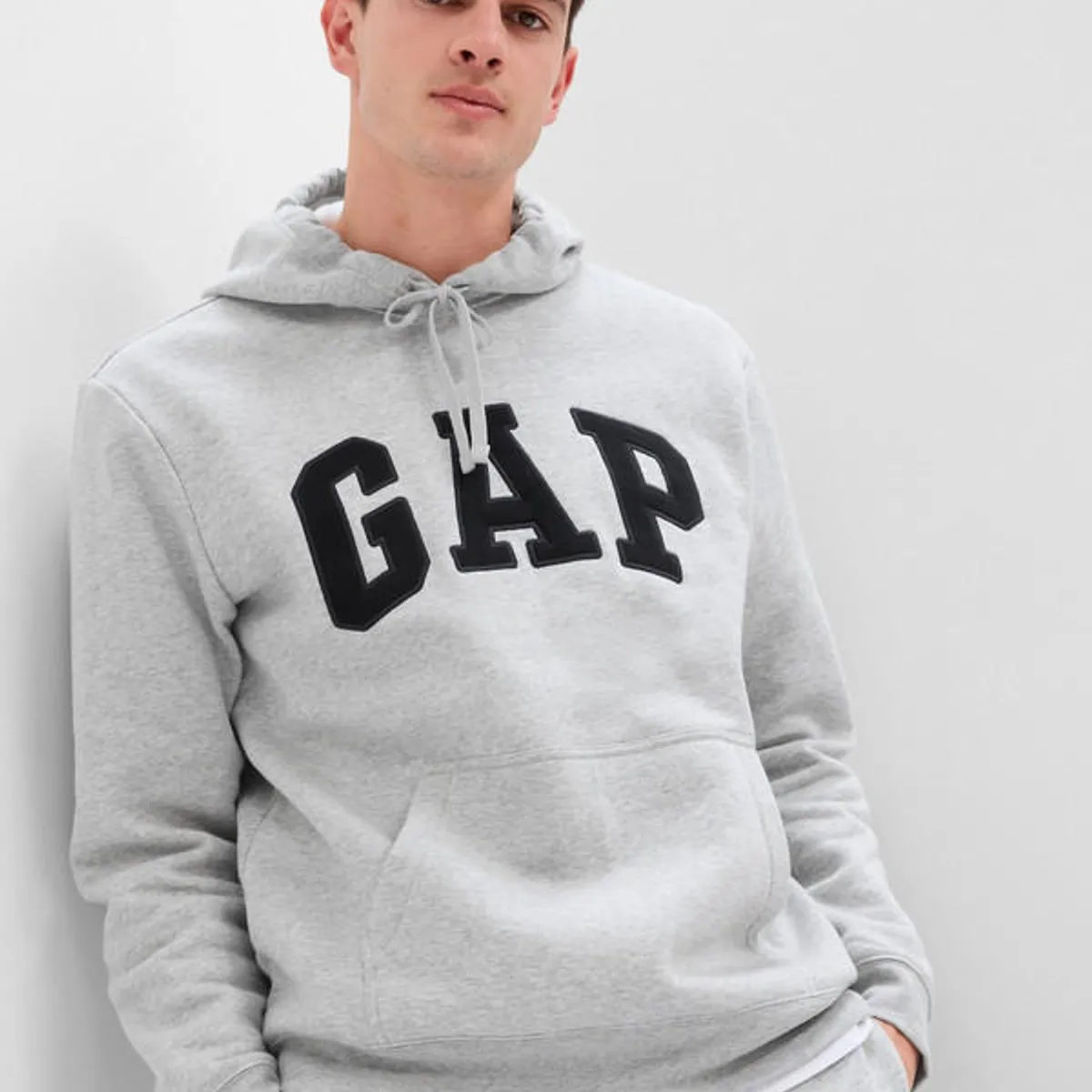 GAP - Poleron Logo Sin Cierre Gris GAP