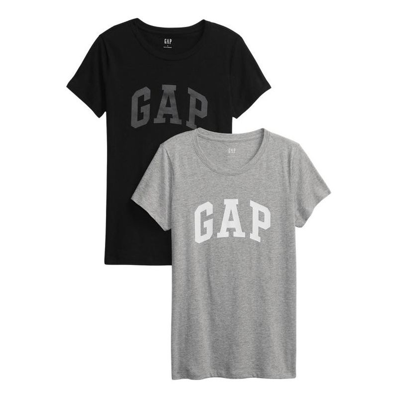 GAP - Pack 2 Poleras Logo Mujer Multicolor