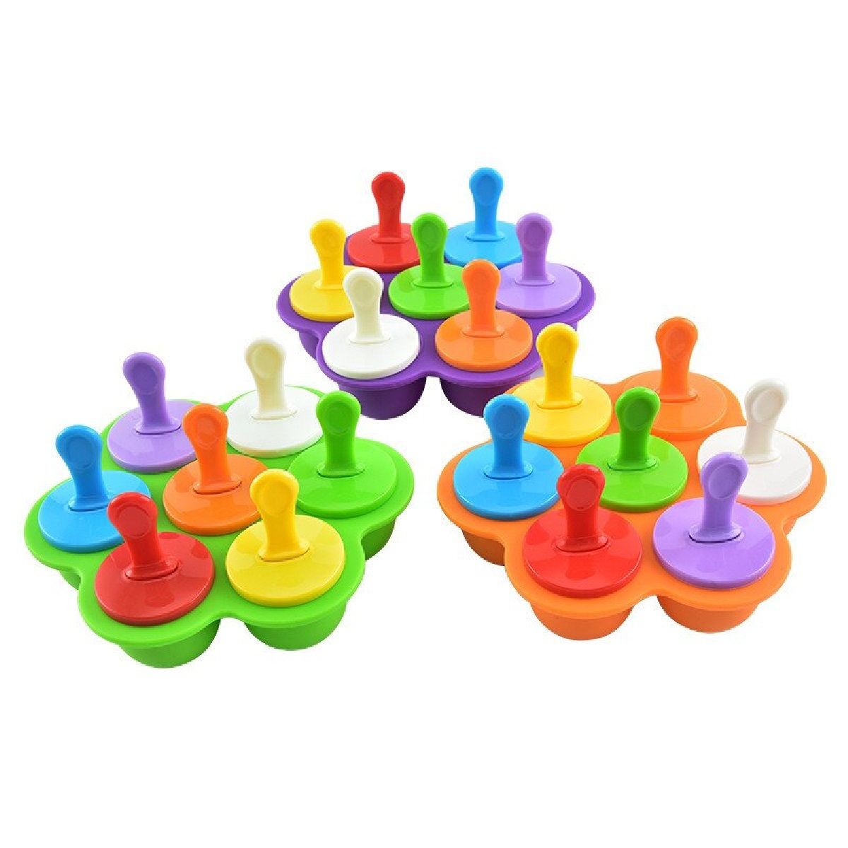 GENERICO - Mini Molde De Silicona Para Paletas De Helado Color Amarillo