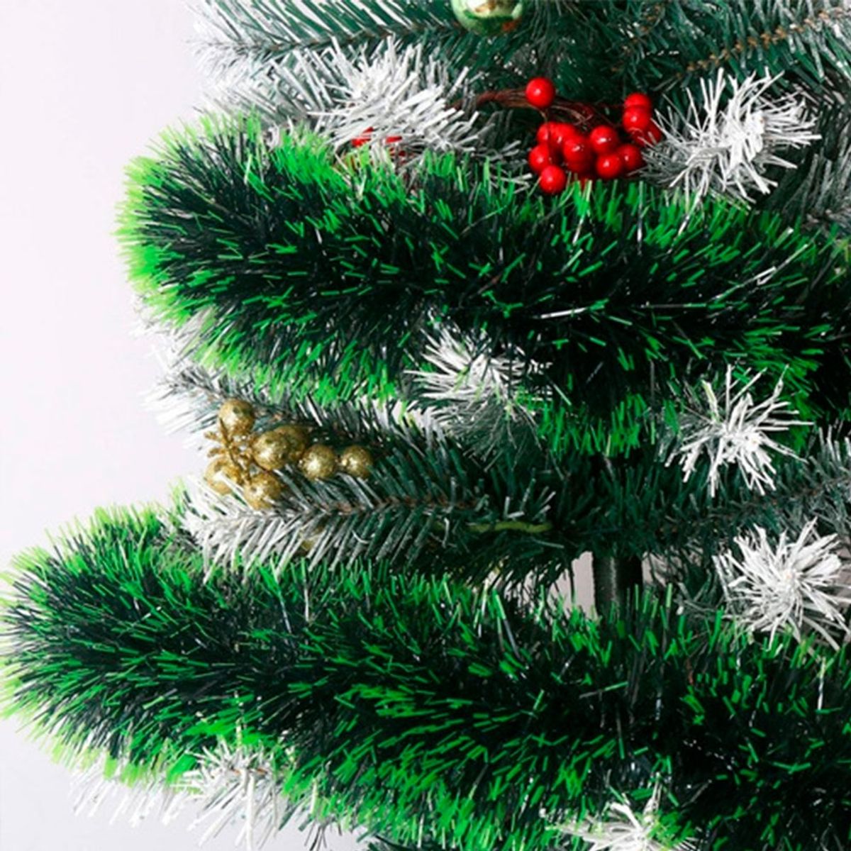 GENERICO - Pack 4 Guirnalda Navideñas Decoración Verde 4.5mts Adorno Verde