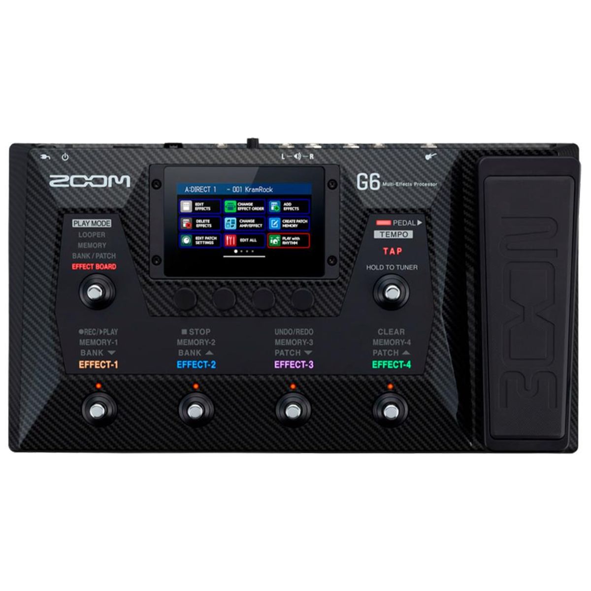 ZOOM - Pedalera Multiefecto Para Guitarra Zoom G6