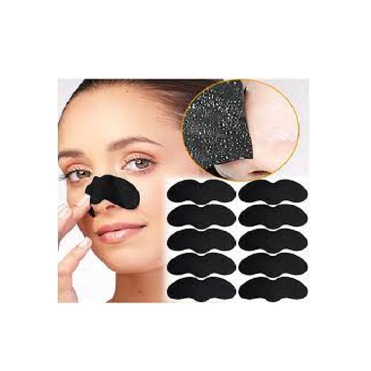 GENERICO - 10 Parches Removedor de Puntos Negros Nariz