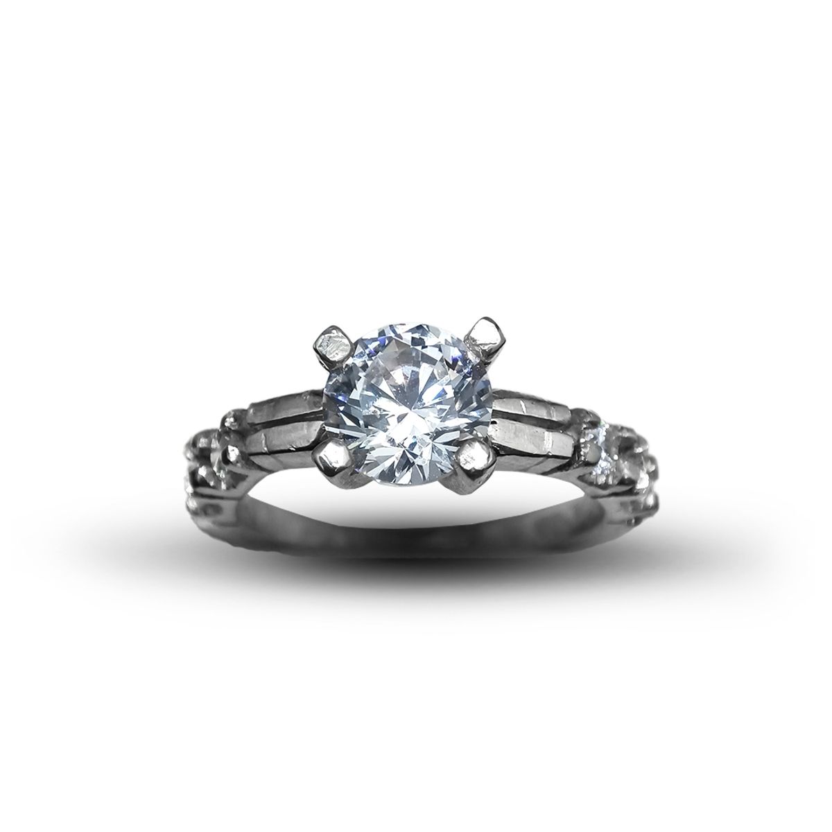 BENNAV ORFEBRES - Anillo de Plata 950 con cristal Swarovski