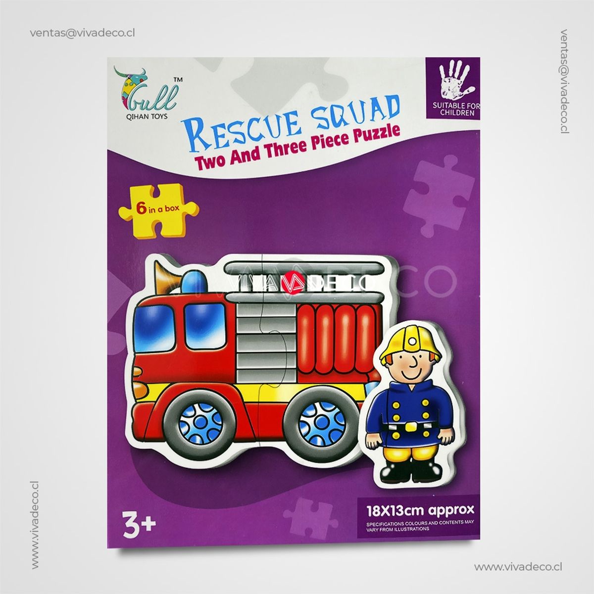 UNIVERSAL - Puzzle Infantil Rompecabeza Escuadrón Rescate