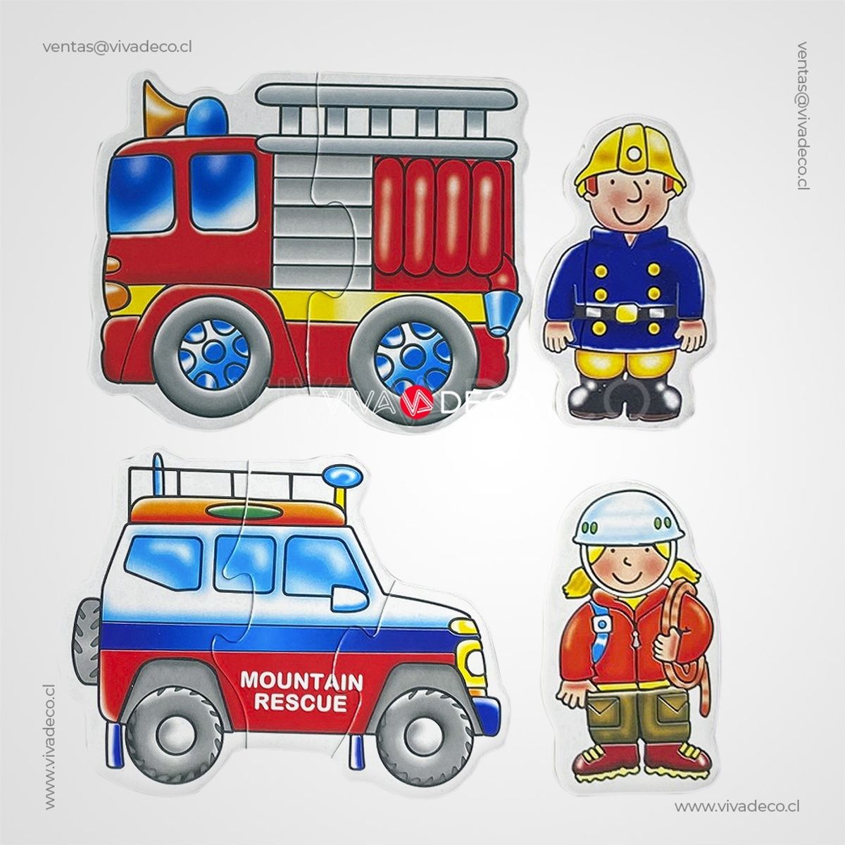 UNIVERSAL - Puzzle Infantil Rompecabeza Escuadrón Rescate