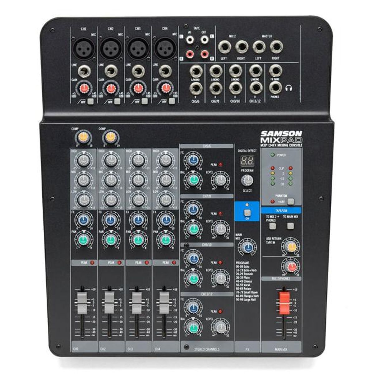 SAMSON - Mixer Samson USB con efectos MXP124FX