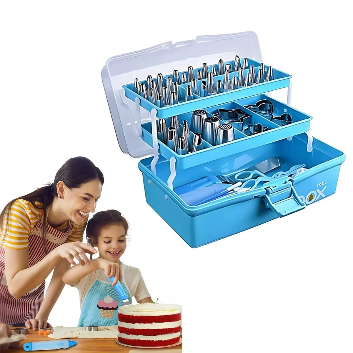 CRUSEC - Set De Repostería 236 piezas Cupcakes Pasteles Emprendedor