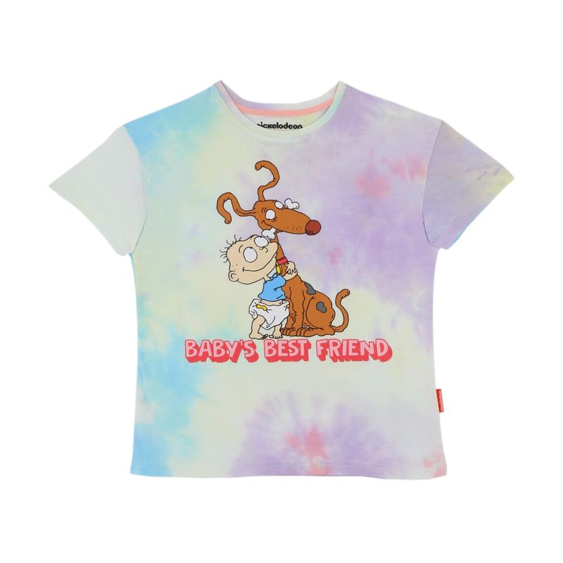 NICKELODEON - POLERA MANGA CORTA RUGRATS TIE DYE