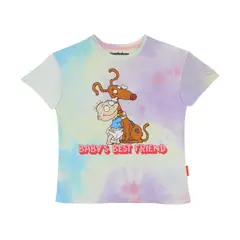 NICKELODEON - POLERA MANGA CORTA RUGRATS TIE DYE