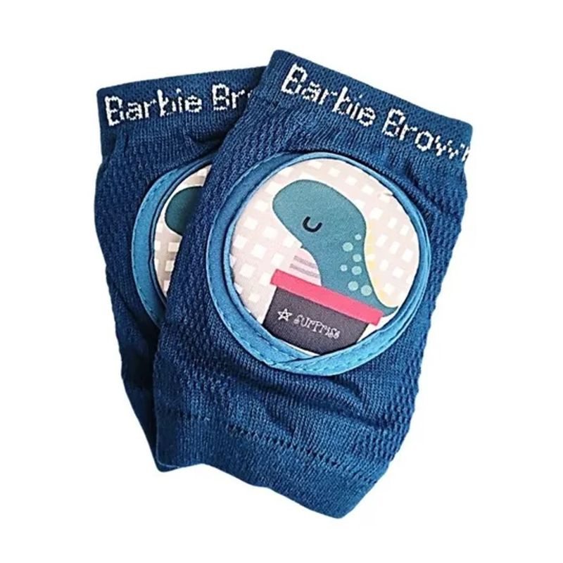GENERICO - Par De Rodilleras Gateo Bebe Antideslizante Turquesa