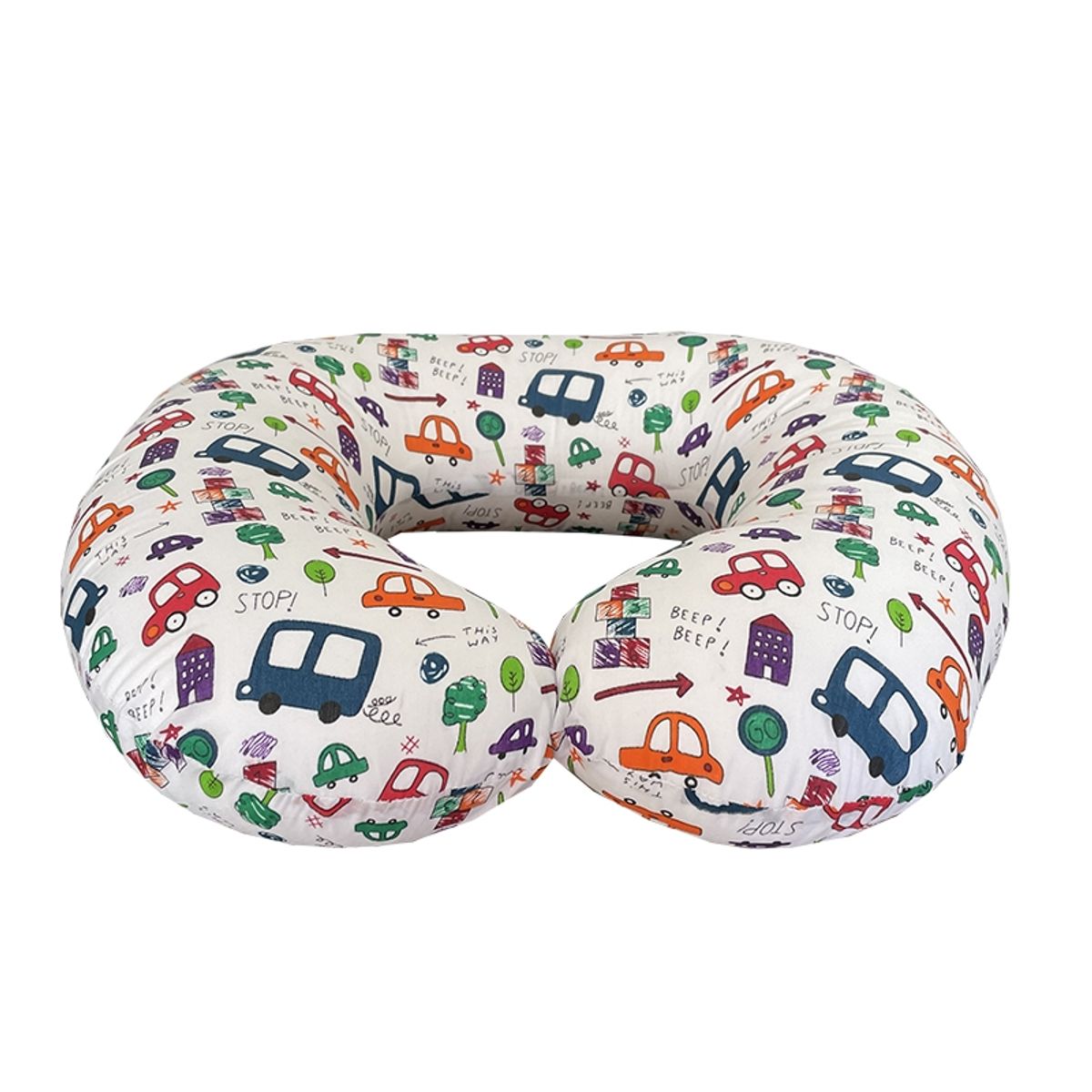 REHUCE - Cojin de lactancia para bebés - Autos estampado