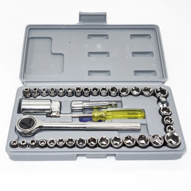 GENERICO - Juego Dados De 40 Piezas Set Herramientas Mecanico 1/2