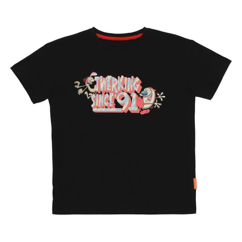 NICKELODEON - POLERA MANGA CORTA NICK 90 NEGRO