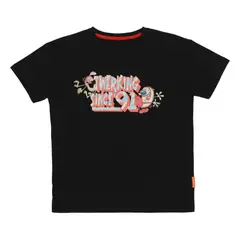 NICKELODEON - POLERA MANGA CORTA NICK 90 NEGRO