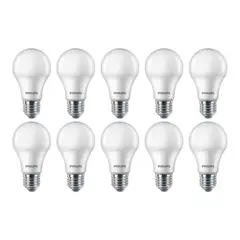 PHILIPS - Pack 10 Ampolletas Essential Premium 12W Luz Calida 1.110 Lm