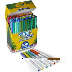CRAYOLA - Lápices Súper Tips 100 Colores
