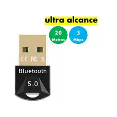 GENERICO - Adaptador Usb Bluetooth 5.0 Ultra Alcance / Notebook / Pc