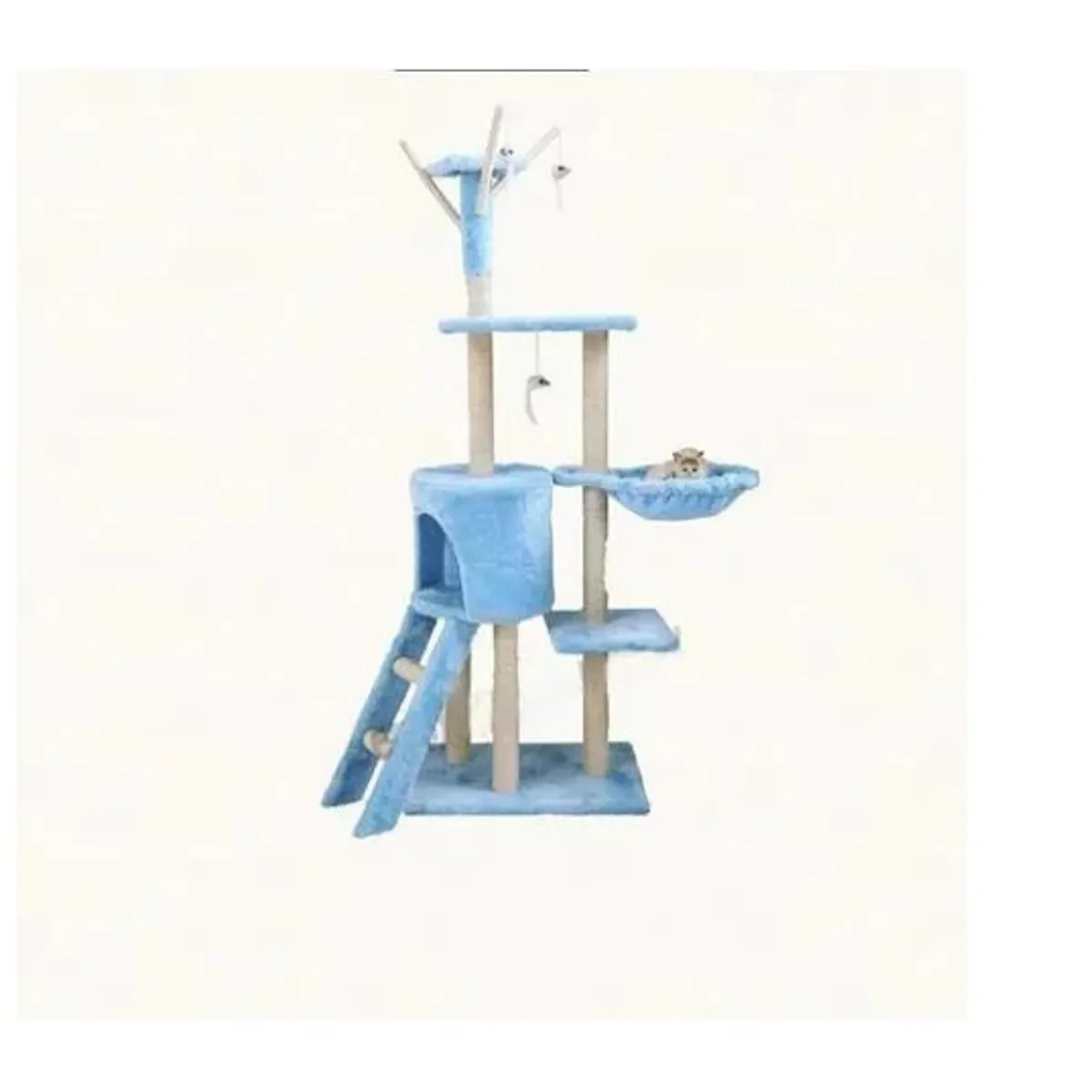 GENERICO - Rascador Para Gatos 1,45 Metros De Altura 188 Celeste