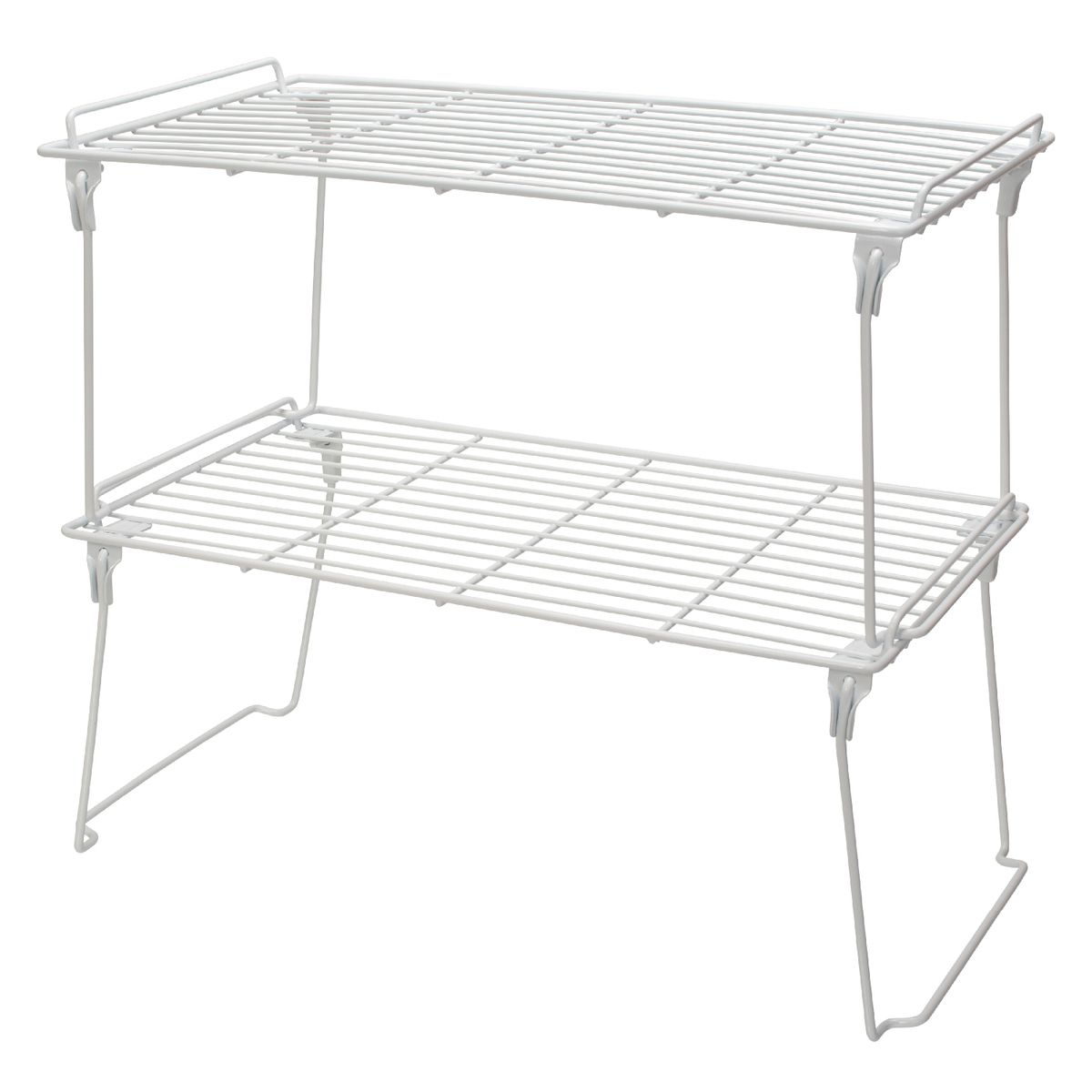 METALTRU - Repisa para mueble de cocina apilable grande blanco