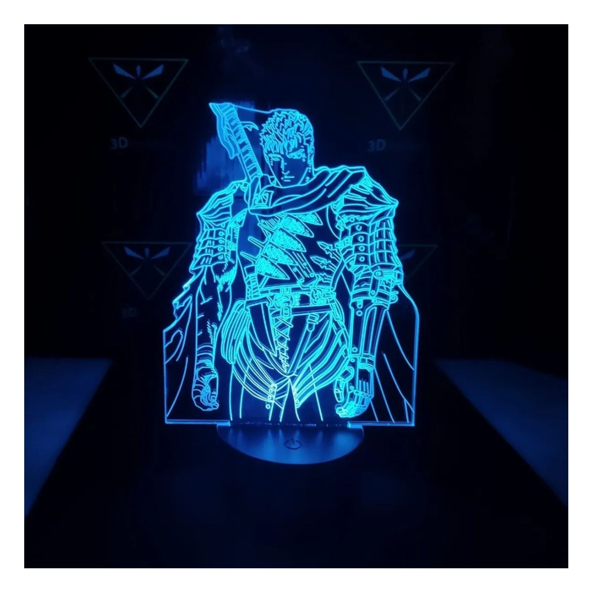 3DILUTION - Lampara de Escritorio 3d Guts Berserk Base Negra