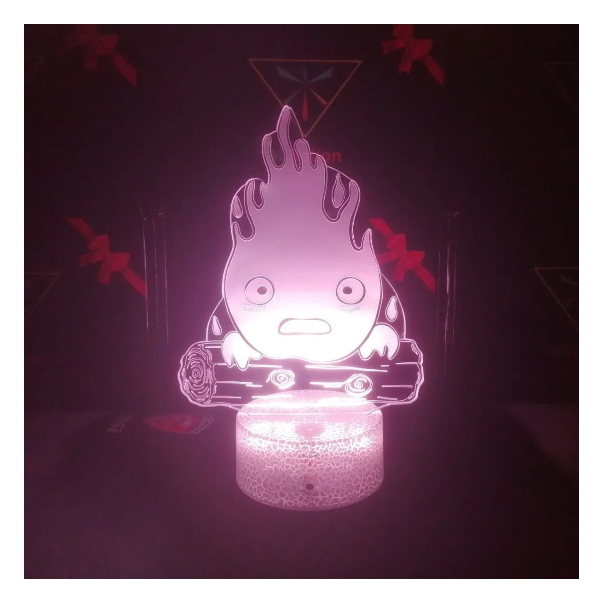 3DILUTION - Lampara Calcifer Demonio De Fuego Base Agrietada