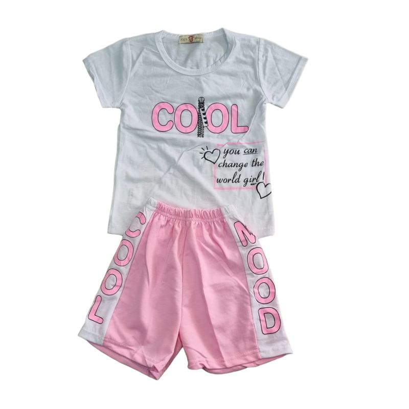 AGW - Pack 3 Pijamas Niña Manga Corta Algodón Diseños Cool.
