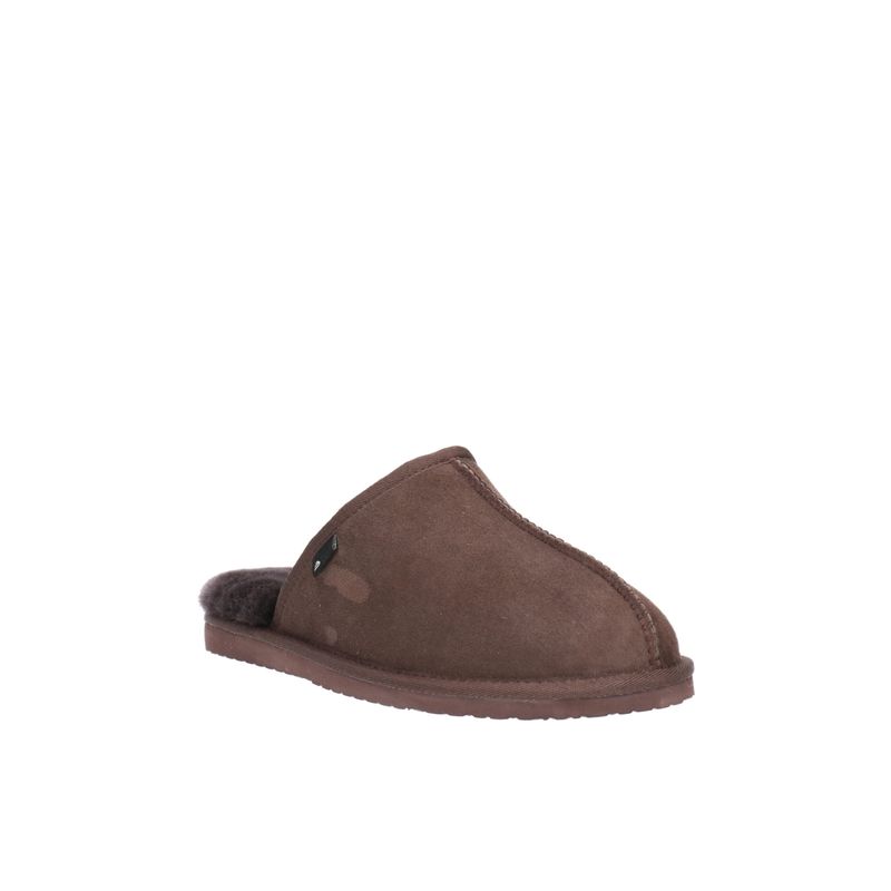 BULLBOXER - Pantufla Pantuflas cuero poole-2-01 café BULLBOXER
