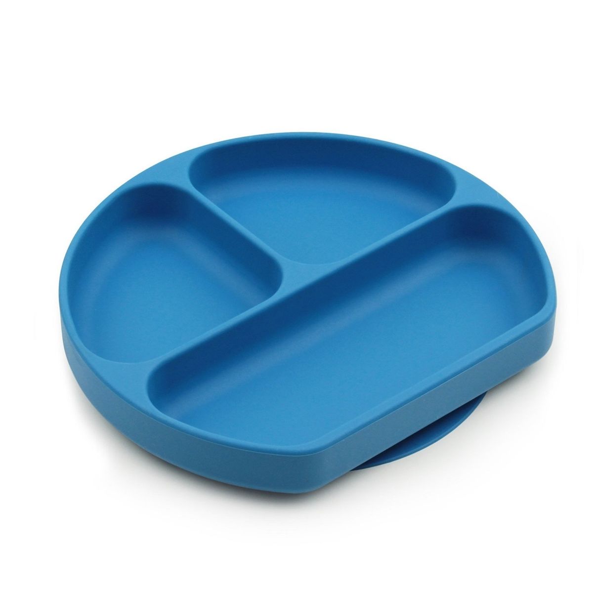 BUMKINS - Plato con agarre (silicona) / SiliconeGripDish Azul BUMKINS