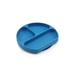 BUMKINS - Plato con agarre (silicona) / SiliconeGripDish Azul